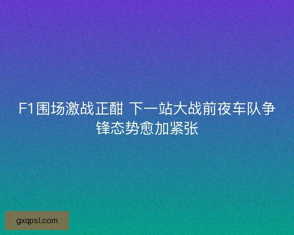 F1围场激战正酣 下一站大战前夜车队争锋态势愈加紧张